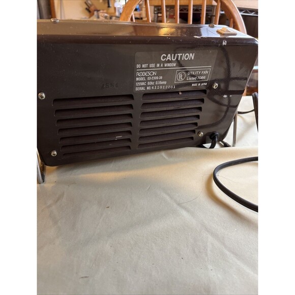 Vintage ROBESON "THE GREAT FAN" Made in JAPAN Model 03-2309-38 - Picture 4 of 7